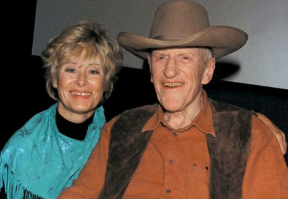 Janet Surtees with her husband James Arness